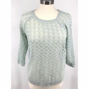 Loft light blue open sweater boho crochet pattern